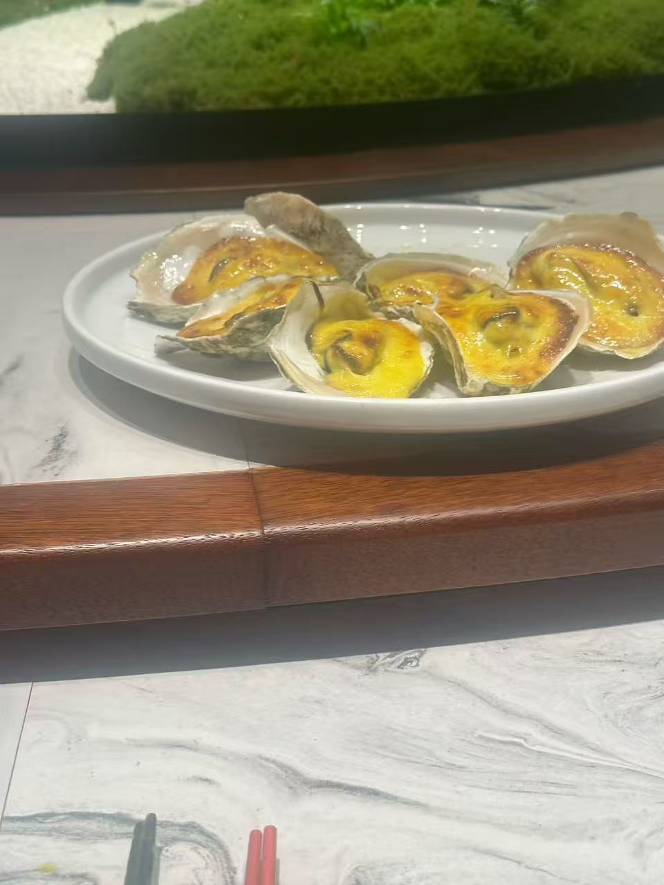 Baked oysters — another Zhanjiang food memory.
